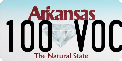 AR license plate 100VOC