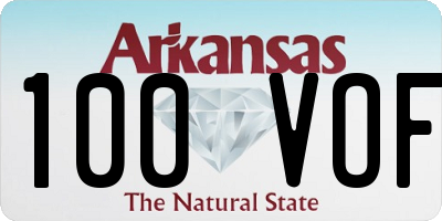 AR license plate 100VOF