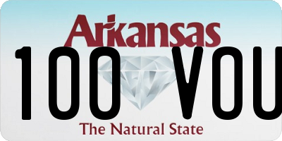 AR license plate 100VOU