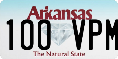 AR license plate 100VPM