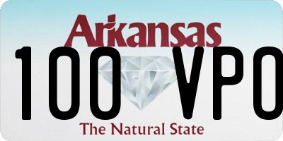 AR license plate 100VPO