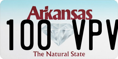 AR license plate 100VPV