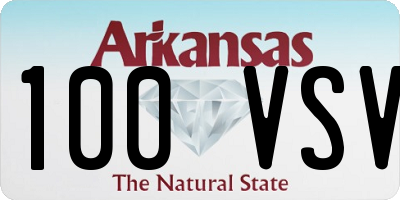 AR license plate 100VSV