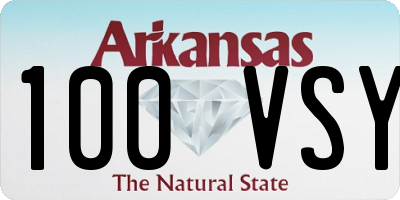 AR license plate 100VSY