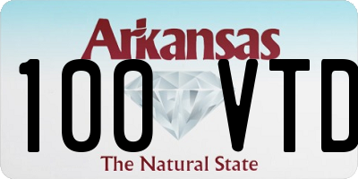 AR license plate 100VTD