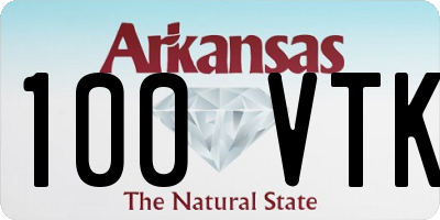 AR license plate 100VTK