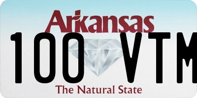 AR license plate 100VTM