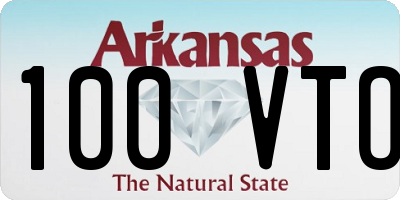 AR license plate 100VTO