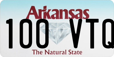 AR license plate 100VTQ