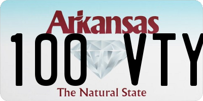 AR license plate 100VTY