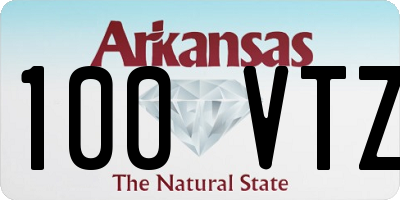 AR license plate 100VTZ