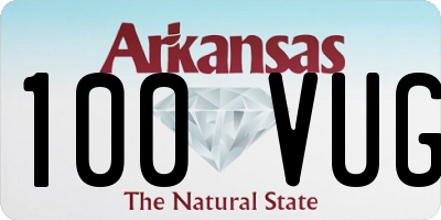 AR license plate 100VUG