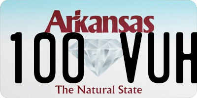 AR license plate 100VUH