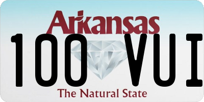 AR license plate 100VUI