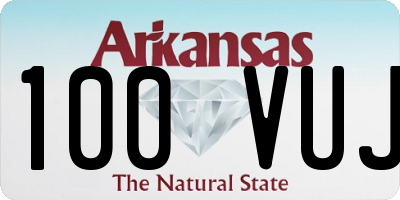 AR license plate 100VUJ