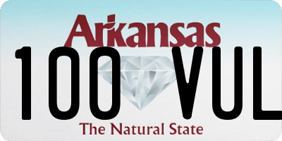 AR license plate 100VUL