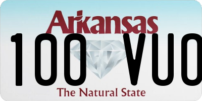 AR license plate 100VUO
