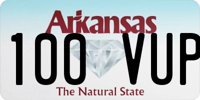 AR license plate 100VUP