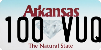 AR license plate 100VUQ