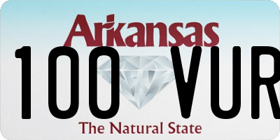AR license plate 100VUR