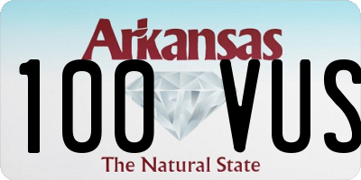 AR license plate 100VUS