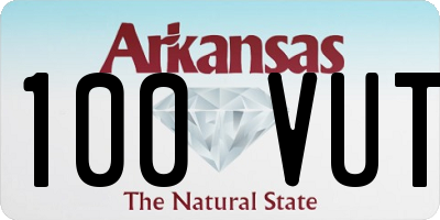 AR license plate 100VUT