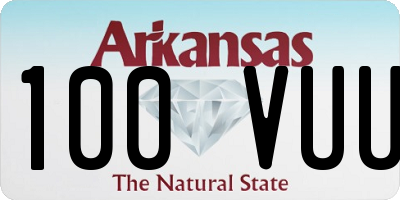 AR license plate 100VUU