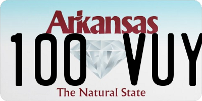 AR license plate 100VUY