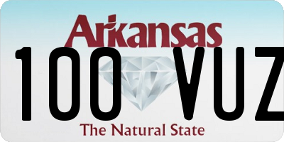 AR license plate 100VUZ