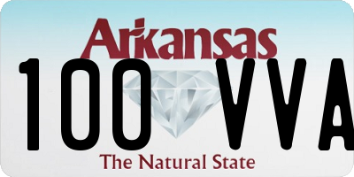 AR license plate 100VVA