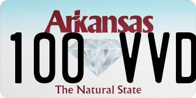 AR license plate 100VVD