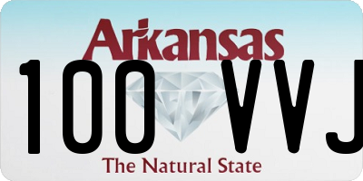 AR license plate 100VVJ
