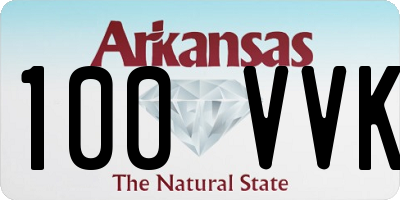 AR license plate 100VVK