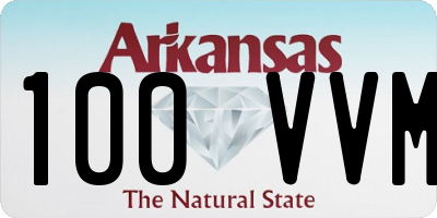 AR license plate 100VVM
