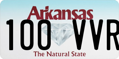 AR license plate 100VVR