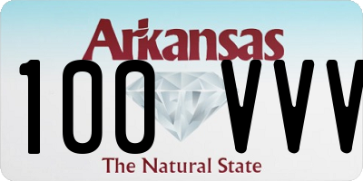 AR license plate 100VVV