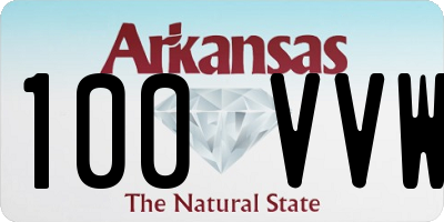 AR license plate 100VVW