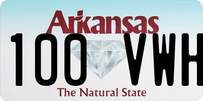 AR license plate 100VWH