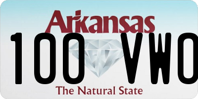AR license plate 100VWO