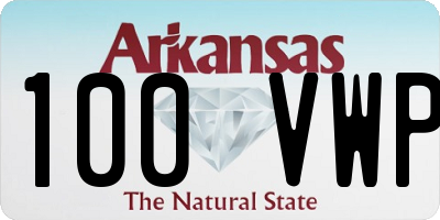 AR license plate 100VWP