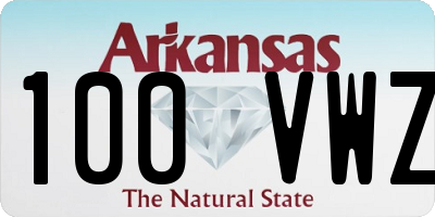 AR license plate 100VWZ