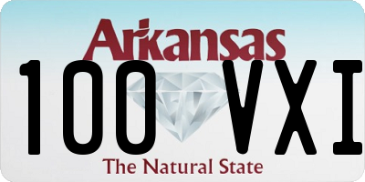 AR license plate 100VXI