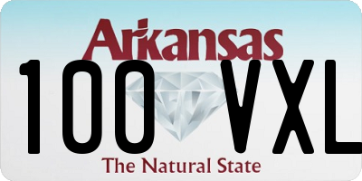 AR license plate 100VXL