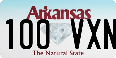 AR license plate 100VXN