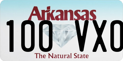 AR license plate 100VXO
