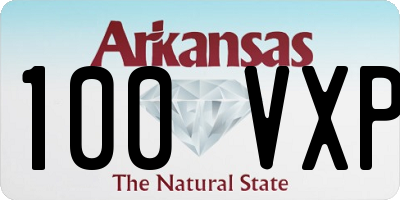 AR license plate 100VXP