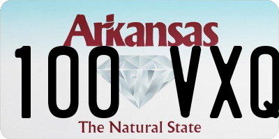 AR license plate 100VXQ