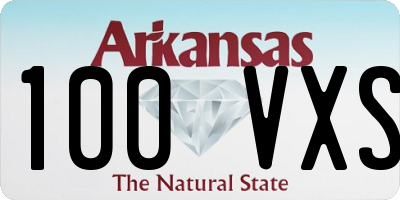 AR license plate 100VXS