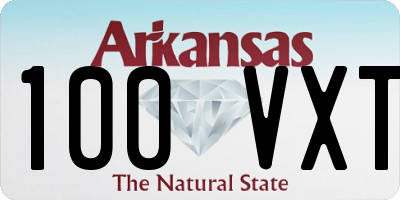AR license plate 100VXT