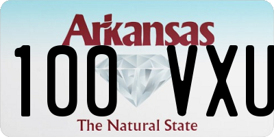 AR license plate 100VXU